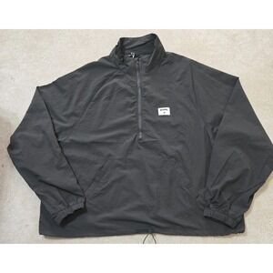 Staple Pigeon Half Zip Windbreaker Jacket STPL‎ Men's L Charcoal NWT